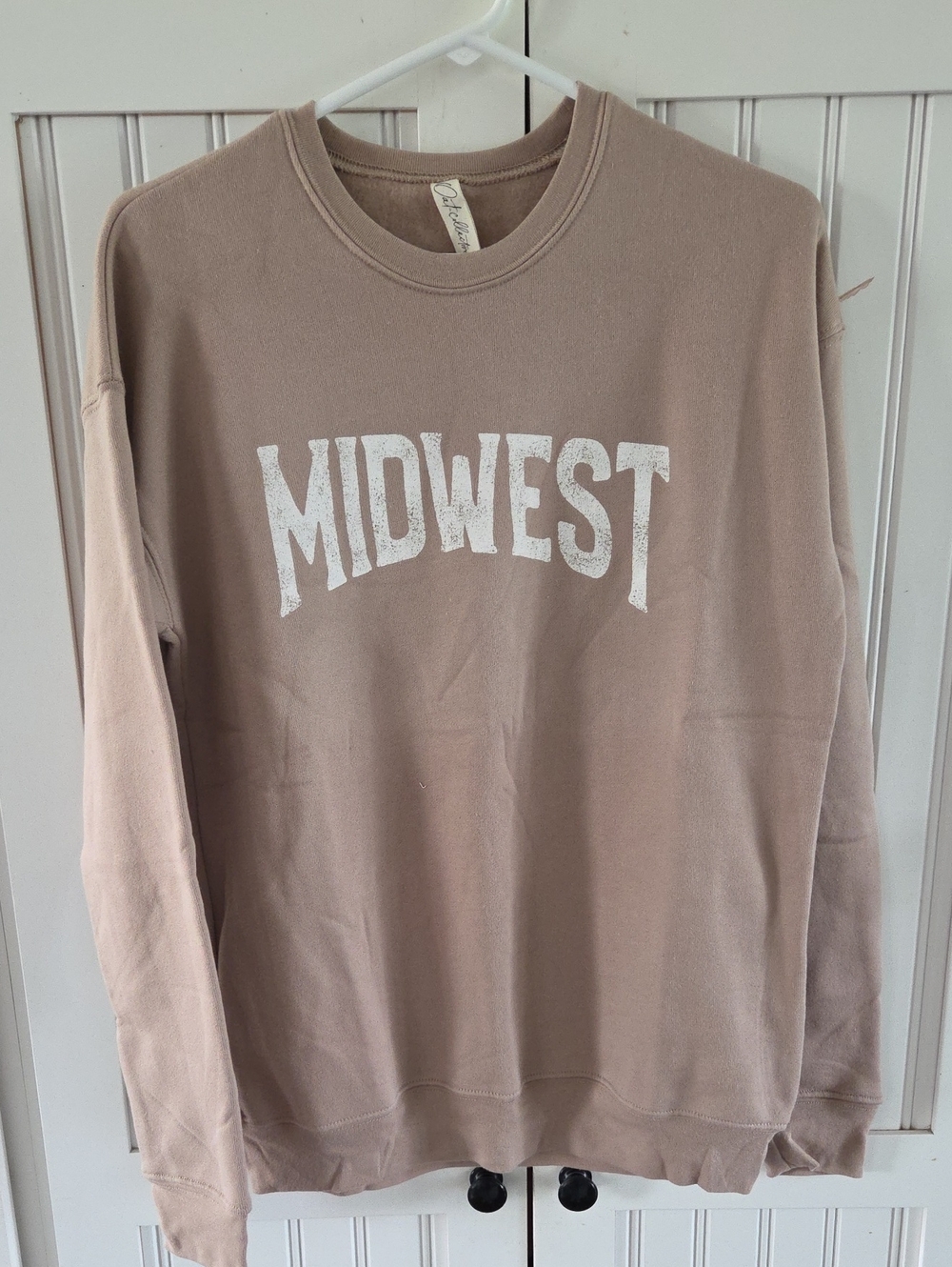 Oat Collective Midwest Graphic Crewneck Sweatshirt - Taupe